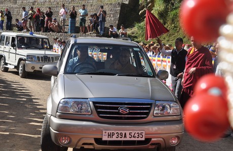 Tibetan Spiritual Leader Dalai Lama Car Editorial Stock Photo - Stock ...