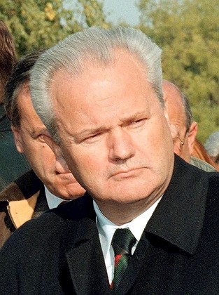 Yugoslav President Slobodan Milosevic Surrounded By Editorial