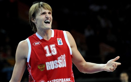 Russian Player Andrei Kirilenko Reacts During Editorial Stock Photo ...