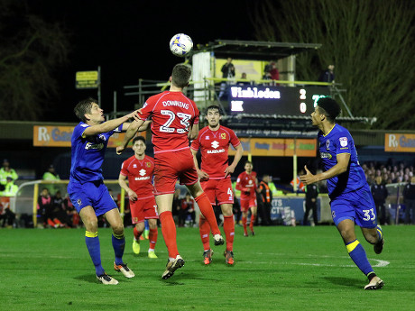 AFC Wimbledon v MK Dons, Sky Bet EFL League 1, Football, the Cherry Red ...