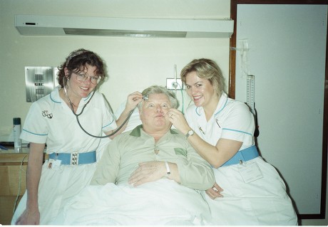 Benny Hill in hospital - 1992