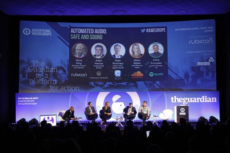 Automated Audio: Safe and Sound seminar, Advertising Week Europe 2017, The Guardian Stage, Picturehouse Central, London, UK - 21 Mar 2017