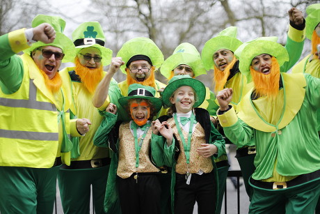 People Celebrate St Patricks Day Parade Editorial Stock Photo - Stock