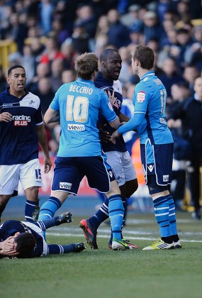 Millwall's Danny Shittu in action against Blackburn Rovers during the FA  Cup, Quarter Final Replay at Ewood Park, Blackburn Stock Photo - Alamy