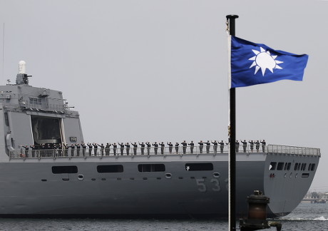 Taiwanese Navy Personel Wave During Sendoff Editorial Stock Photo ...