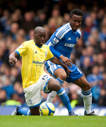 Gomis Birmingham City Mikel Chelsea Editorial Stock Photo