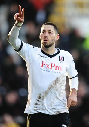 Clint Dempsey Fulham Celebrates Scoring Ther Editorial Stock Photo