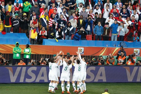Slovenia Team Celebrate Second Goal Against Editorial Stock Photo
