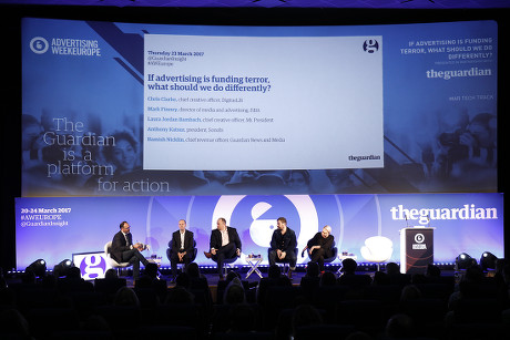 If Advertising is Funding Terror, What Should We Do Differently? seminar, Advertising Week Europe 2017, The Guardian Stage, Picturehouse Central, London, UK - 23 Mar 2017