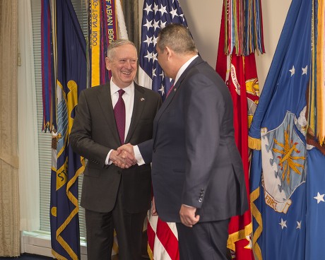 US Secretary of Defence Jame Mattis at the Pentagon, Washington DC, USA - 24 Mar 2017