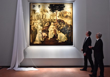 Leonardo da Vinci's Adoration of the Magi returns to Uffizi Gallery in Florence, Italy - 27 Mar 2017
