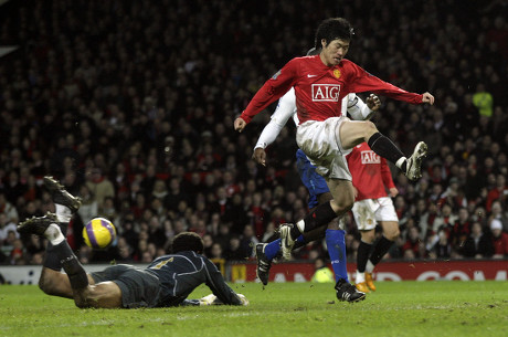 Portsmouth Goalkeeper David James Saves Feet Editorial Stock Photo