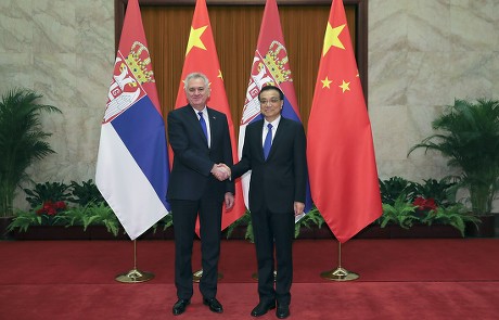 Serbian President Tomislav Nikolic visits China, Beijing - 31 Mar 2017