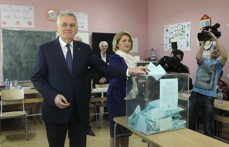 Presidential elections in Serbia, Belgrade, Serbia And Montenegro - 02 Apr 2017