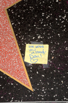 Tributes left on Don Rickles' star on Hollywood Walk of Fame, Los Angeles, USA - 06 Apr 2017
