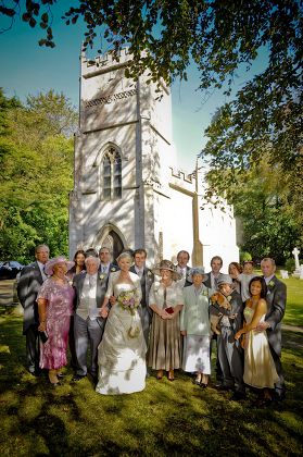 The Wedding of Sarah Ayton and Nick Dempsey at Fleet Church near Weymouth, Dorset, Britain - 09 Oct 2008