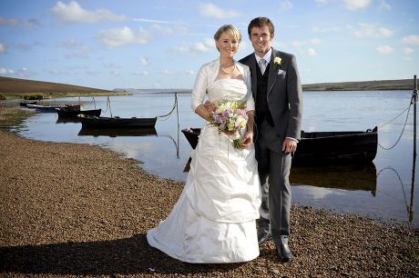The Wedding of Sarah Ayton and Nick Dempsey at Fleet Church near Weymouth, Dorset, Britain - 09 Oct 2008