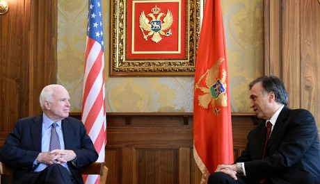 US Senator John McCain visits Podgorica, Montenegro - 12 Apr 2017
