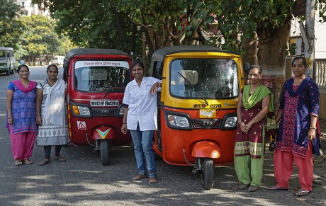 Indian Women Auto Rickshaw Drivers Chhaya Editorial Stock Photo - Stock ...