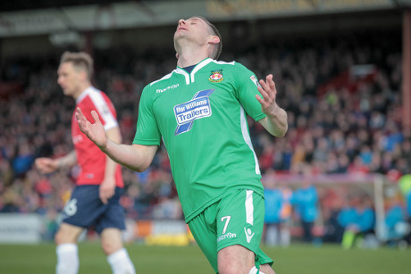 Anthony Barry Wrexham Afc Looks Heavens Editorial Stock Photo - Stock Image