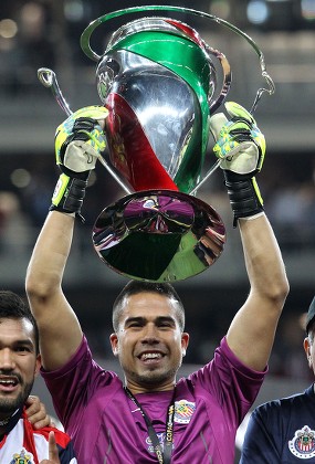Chivas Players Celebrate Trophy After Defeating Editorial Stock Photo