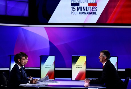 2017 presidential election television debate, Paris, France - 20 Apr 2017