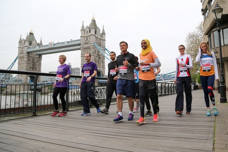 Virgin London Marathon 'ReasonToRun' photocall, UK - 21 Apr 2017