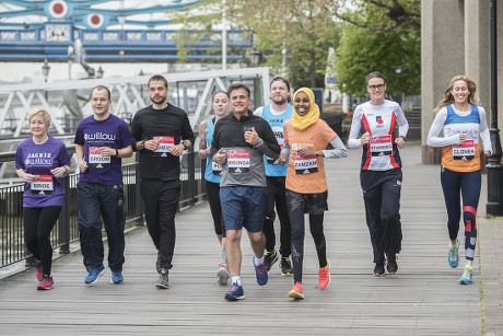 Virgin London Marathon 'ReasonToRun' photocall, UK - 21 Apr 2017