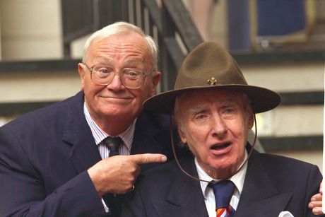 All Pictures Two Of The Original Members Of The Famous Bbc Radio Series The Goon Show Sir Harry Secombe And Spike Milligan (dead 26/2/2002)at A Photocall To Mark The 25th Anniversary Of The Last Goon Show. Sir Harry Is Now Aged 76 And Spike Milligan 
