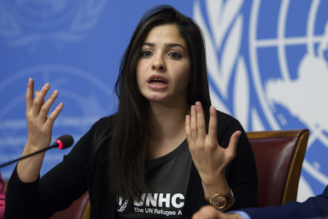 Syrian refugee and Olympic athlete Yusra Mardini is UNHCR Goodwill Ambassador, Geneva, Switzerland - 27 Apr 2017
