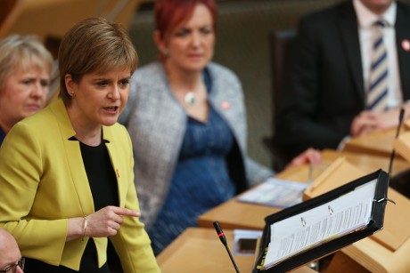 Scottish Parliament First Minister's Questions, Edinburgh, Scotland, UK - 27 Apr 2017