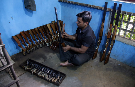 Indian Worker Process Making Part Gun Editorial Stock Photo - Stock ...