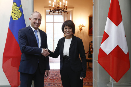 The Prime Minister of Liechtenstein visits Switzerland, Bern - 08 May 2017