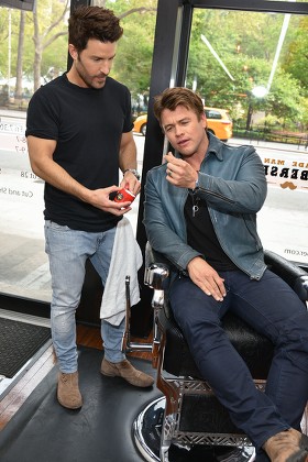 Luke Hemsworth 'Old Spice' haircare event, Made Man Barber Shop, New York, USA - 11 May 2017