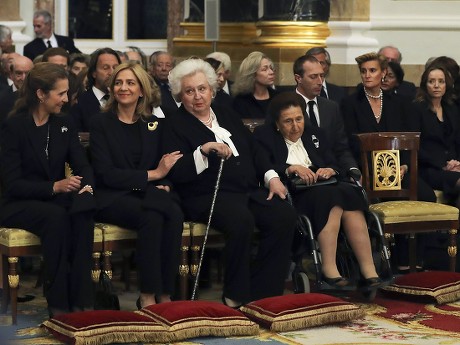 Funeral of Infanta Alicia de Borbon-Parma, Madrid, Spain - 11 May 2017