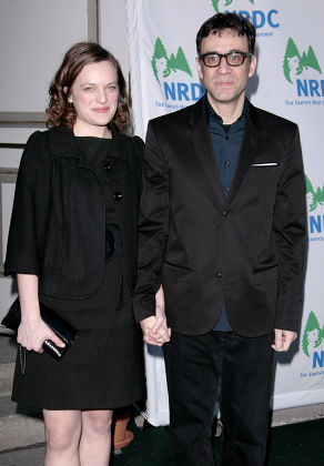 Fred Armisen Wife Elisabeth Moss Editorial Stock Photo - Stock Image