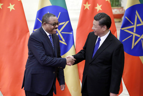 Ethiopia's Prime Minister Hailemariam Desalegn in Beijing, China - 12 May 2017