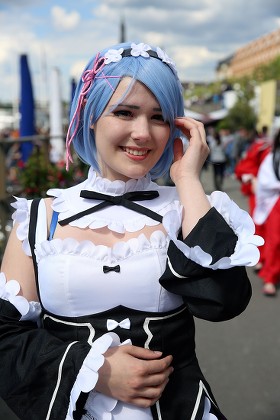 Cosplayers Pose During Japan Day Duesseldorf Editorial Stock Photo - Stock  Image