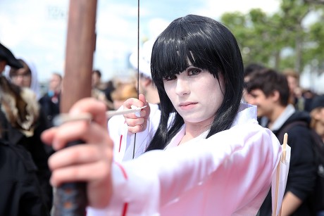 Cosplayers Pose During Japan Day Duesseldorf Editorial Stock Photo - Stock  Image