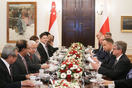 President Duda meets with Tony Tan Keng Yam, Warsaw, Poland - 22 May 2017