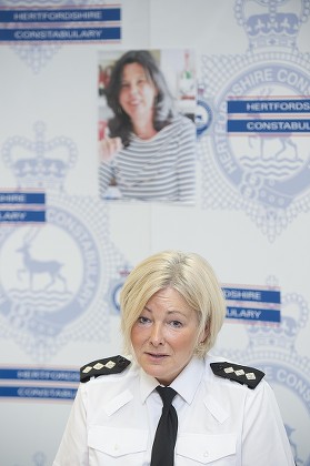 Ci Julie Wheatley Speaking At A Press Conference At Hitchin Police Station In Hertfordshire Today (11/5/16) About The Missing Children's Author Helen Bailey Who Went Missing A Month Ago. Picture By Damien Mcfadden: 07968 308252. Helen Bailey's Body