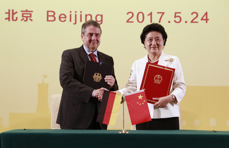 German Vice-Chancellor and Foreign Minister Sigmar Gabriel visits China, Beijing - 24 May 2017