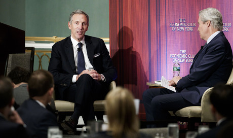 Starbucks Executive Chairman Howard Shultz at Economic Club of New York Event, USA - 24 May 2017