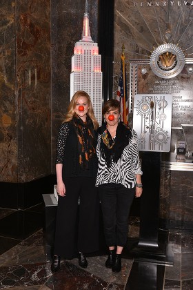 Laura Linney and Lucia Moniz Light the Empire State Building, New York, USA - 25 May 2017