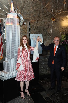 Julianne Moore at the Empire State Building for National Gun Violence Awareness Day, New York, USA - 01 Jun 2017