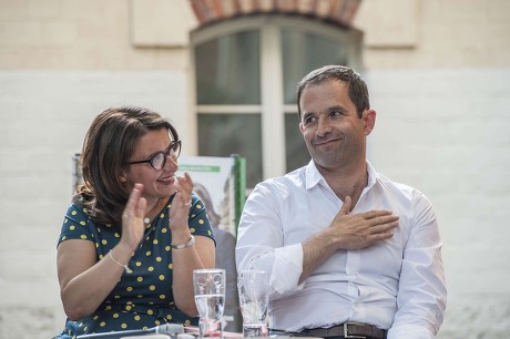 Cecile Duflot and Benoit Hamon meeting in Paris, France - 01 Jun 2017