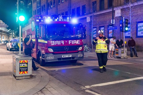 Fire Brigade Control Unit Officers Arrives Editorial Stock Photo ...