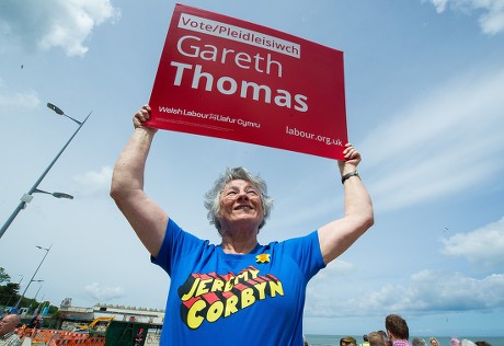 British Labour Party leader Jeremy Corbyn election campaigning, Colwyn Bay, United Kingdom - 07 Jun 2017