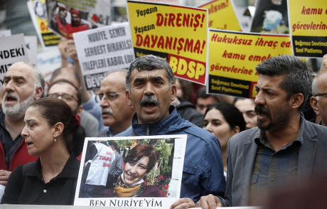 Protesters Shout Slogans During Demonstration Against Editorial Stock ...