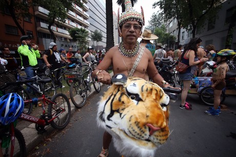 Hundreds Cyclists Participate World Naked Bike Editorial Stock Photo